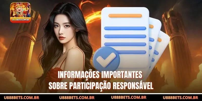 Informações importantes sobre participação responsável
